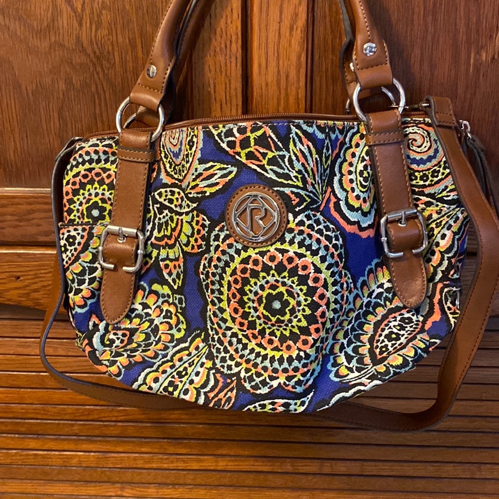 Relic • Bold Blue Paisley Bag